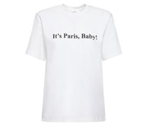 Baumwoll-T-Shirt mit Druck