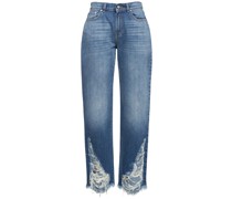 JEANS AUS BAUMWOLLDENIM MIT RISSEN