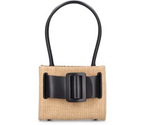 TASCHE AUS RAFFIA UND LEDER ' 'BOBBY 23'