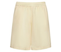JOGGING-SHORTS AUS SCHURWOLLE