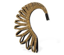 Mono-Ohrring aus Leder „Swan“