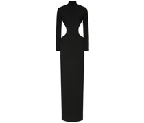 Langes Kleid aus Krepp
