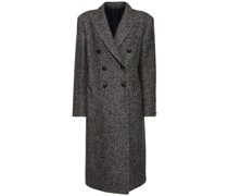 Zweireihiger Mantel aus Wollmischung „Rivetto“