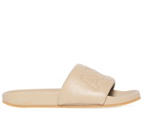 10mm hohe Sandalen aus Leder