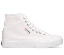30mm hohe Plateausneakers aus Canvas