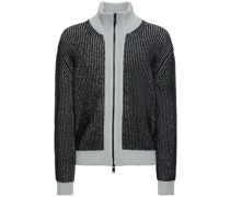 Flat knit jacket