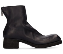 30MM HOHE BIKERLEDERSTIEFEL MIT ZIPPER HINTEN