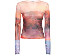 LANGÄRMELIGES T-SHIRT AUS MESH