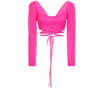 Crop-Top aus Wollmischung
