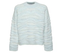 Pullover aus Mohairmischstrick