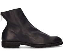 30MM HOHE BIKERLEDERSTIEFEL MIT ZIPPER HINTEN