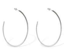 Große emaillierte Ohrringe „Loop“