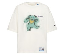 T-Shirt aus Baumwolle mit Bärendruck