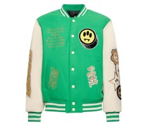 Collegejacke aus Wollmischung