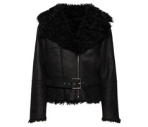 Leather & shearling jacket