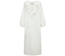 LANGES KLEID AUS BAUMWOLLSATIN „GORRION“