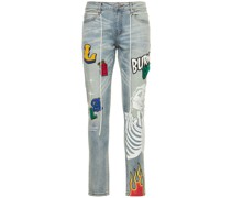 Jeans aus Baumwollmischchenille „Bridges“