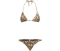 Bedruckter Triangel-Bikini „Scrunchie“