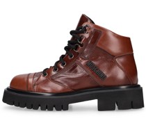 40mm Combat sole leather hiking boots