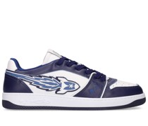 LEDERSNEAKERS MIT SEITENLOGO