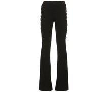 HOCHTAILLIERTE, AUSGESTELLTE JERSEYHOSE „CYRUS“