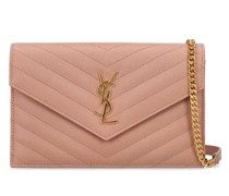 KLEINE, GESTEPPTE TASCHE AUS LEDER 'MONOGRAM'
