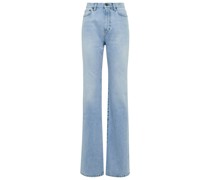Saint Laurent High-Rise Straight Jeans