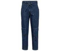 J Brand High-Rise Cropped Jeans Athena