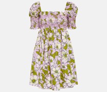 Tory Burch Bedrucktes Minikleid aus Baumwolle