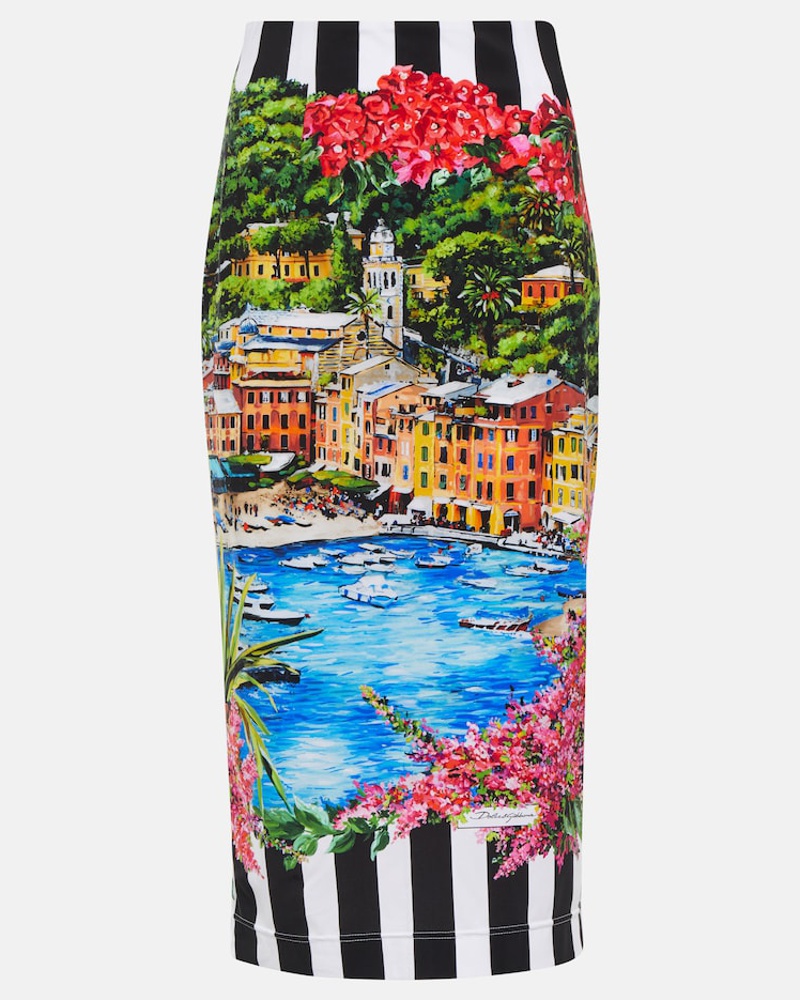 Dolce & Gabbana Damen Dolce&Gabbana Bedruckter Bleistiftrock Portofino Dolce & Gabbana Damen Dolce&Gabbana Bedruckter Bleistiftrock Portofino