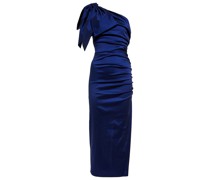 One-Shoulder-Midikleid Belis aus Taft