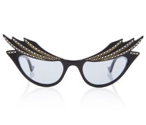 Verzierte Cat-Eye-Sonnenbrille