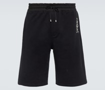 Bestickte Shorts aus Baumwoll-Jersey