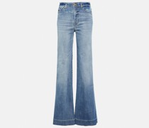 7 For All Mankind High-Rise Flared Jeans Modern Dojo