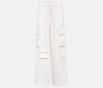 The Frankie Shop High-Rise-Cargohose Hailey aus Denim