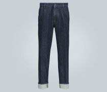 Prada Wide Jeans mit Webkante