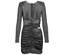 Self-Portrait Minikleid aus transparentem Mesh