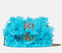 Schultertasche GG Marmont aus Shearling