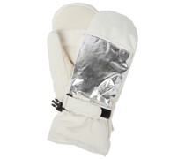 Fäustlinge mit Leder