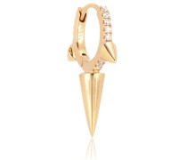 Maria Tash Einzelner Ohrring Triple Long Spike Eternity aus 18kt Gelbgold mit Diamanten
