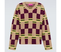 The Elder Statesman Karierter Pullover aus Kaschmir