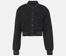 Verzierte Collegejacke 4G aus Wolle