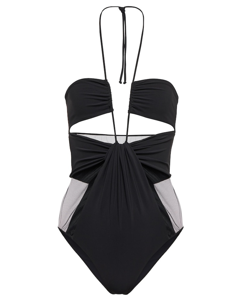 Nensi Dojaka Damen Nensi Dojaka Neckholder-Body aus Mesh und Jersey IY9376 Nensi Dojaka Damen Nensi Dojaka Neckholder-Body aus Mesh und Jersey IY9376