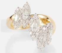 Ring aus 18kt Gelbgold mit Diamanten