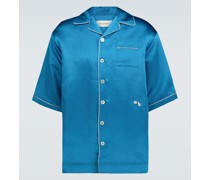 Wales Bonner Pyjama-Hemd aus Satin