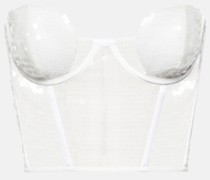 Nensi Dojaka Bridal Bustier mit Pailletten