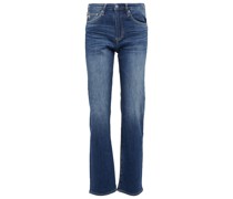 AG Jeans High-Rise Straight Jeans Alexxis