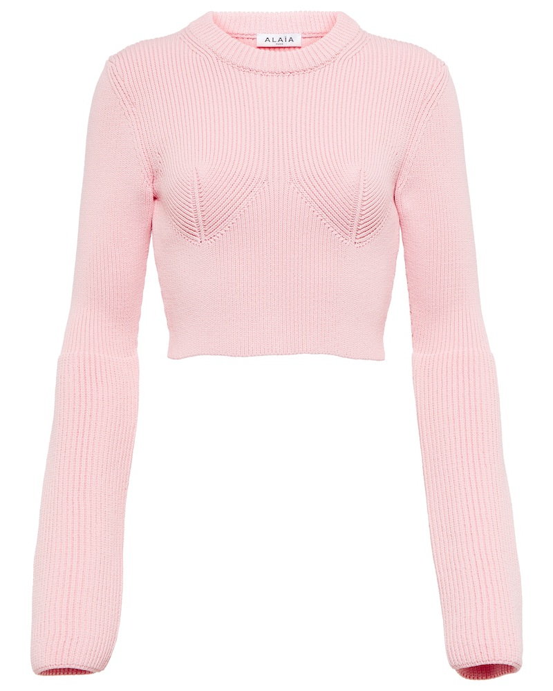 Alaïa Damen Alaia Pullover aus Rippstrick