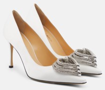 Mach & Mach Verzierte Pumps Triple Heart aus Satin