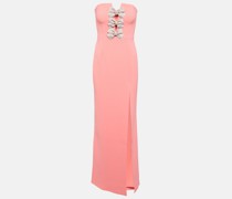 Rebecca Vallance Verzierte Robe Brittany Bow aus Crepe